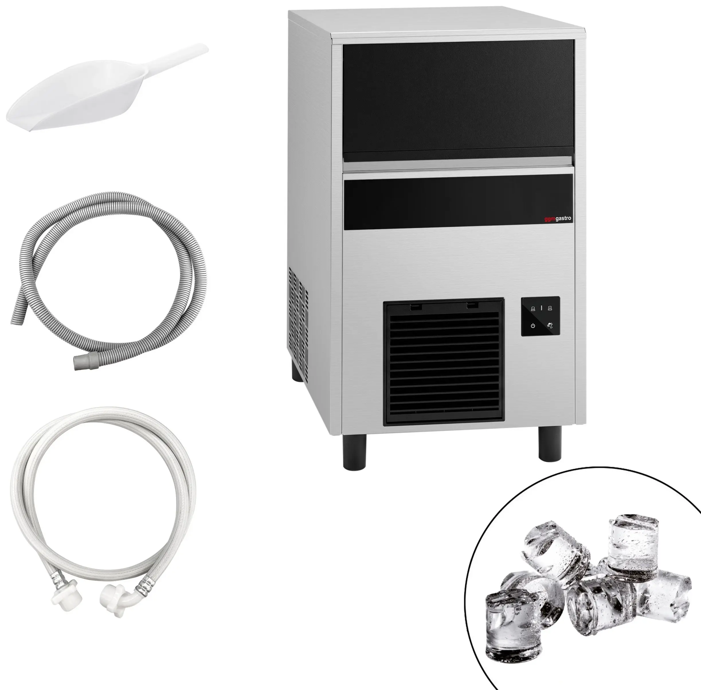 Generator de gheata GGM Gastro EKZ47FN (Inox/Black) - 8