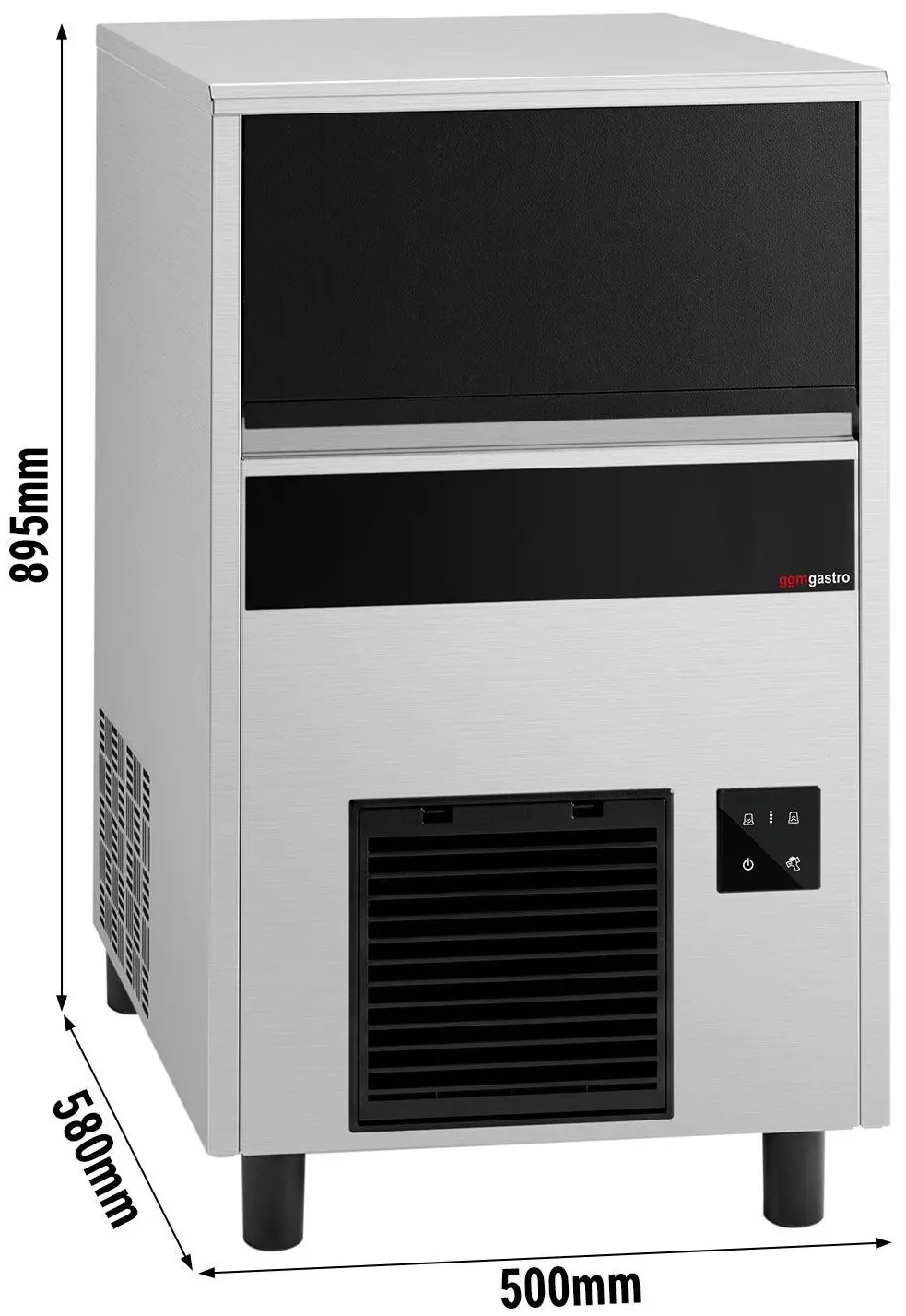 Generator de gheata GGM Gastro EKZ47FN (Inox/Black) - 9