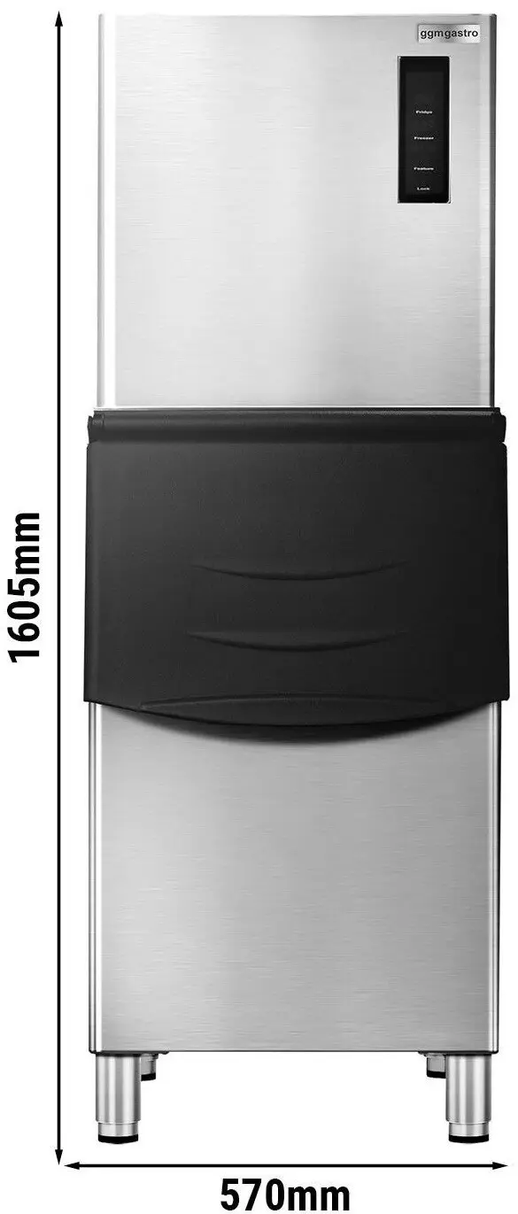 Льдогенератор GGM Gastro EWBH160 (Inox/Black) - 4