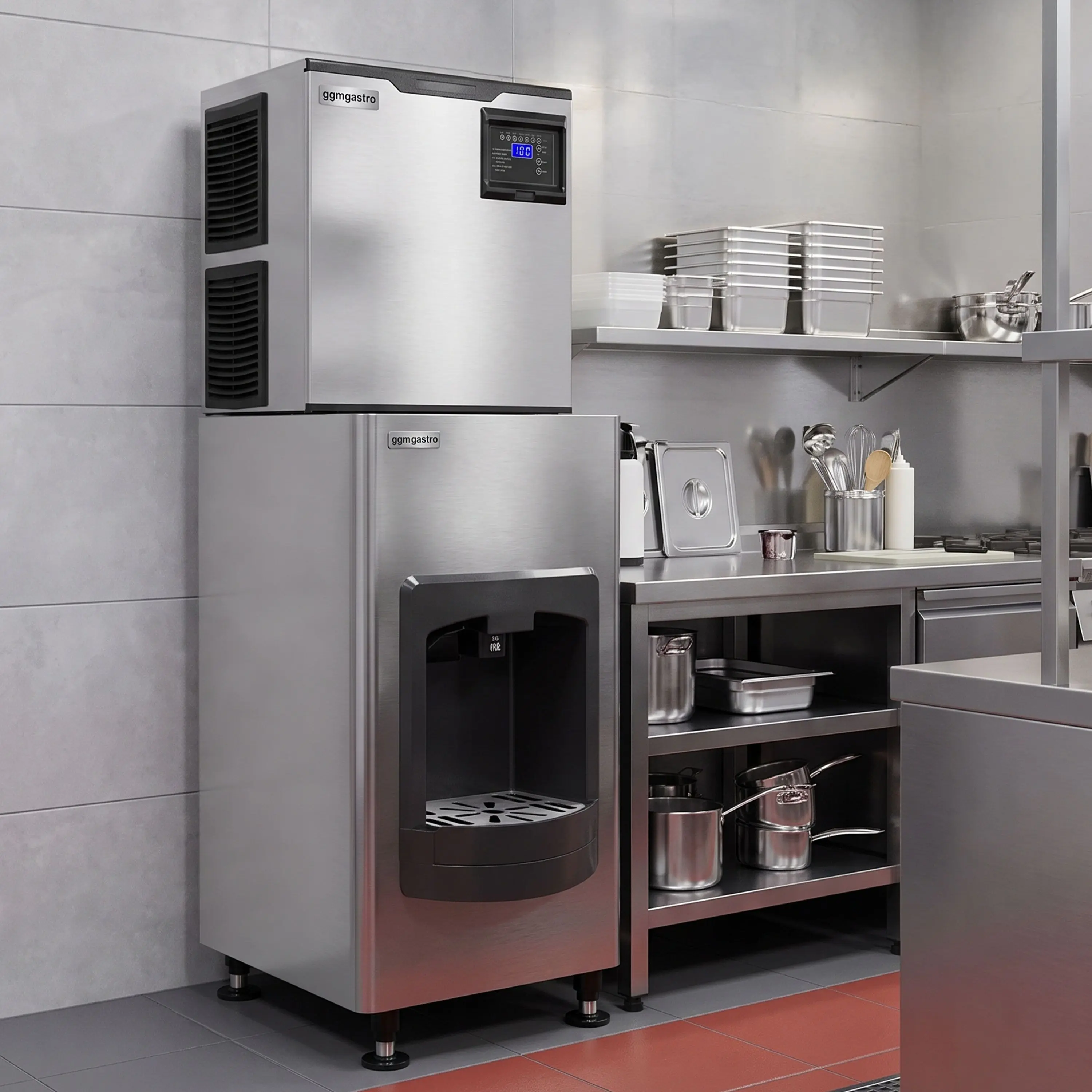 Generator de gheata GGM Gastro EWBS160#EWSS60 (Inox/Black) - 11
