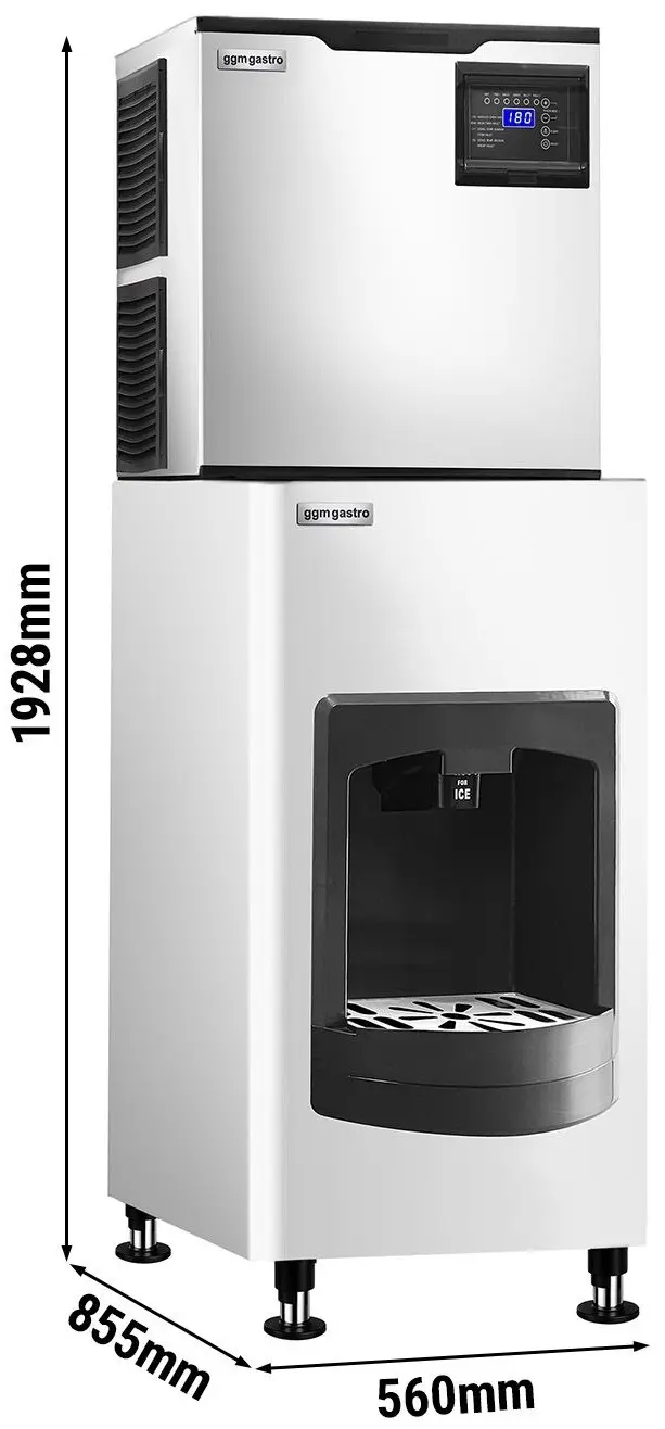 Generator de gheata GGM Gastro EWBS160#EWSS60 (Inox/Black) - 10