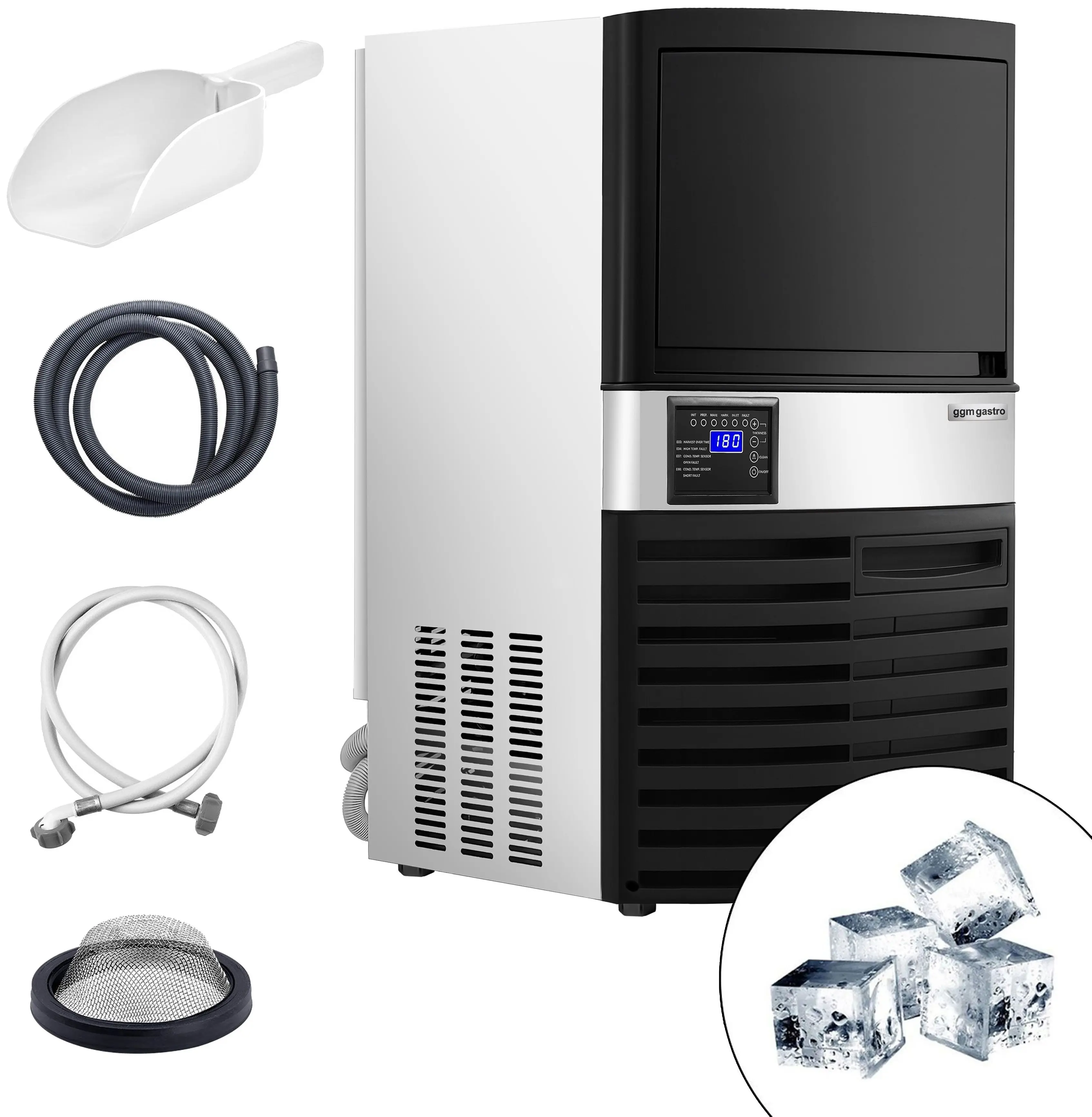 Generator de gheata GGM Gastro EWBS36 (Black/Inox) - 9