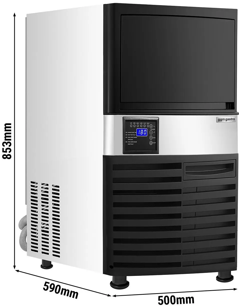 Generator de gheata GGM Gastro EWBS55 (Black/Inox) - 8