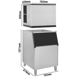Generator de gheata GGM Gastro EWI212VH#EVI200 (Inox/Black) Thumb