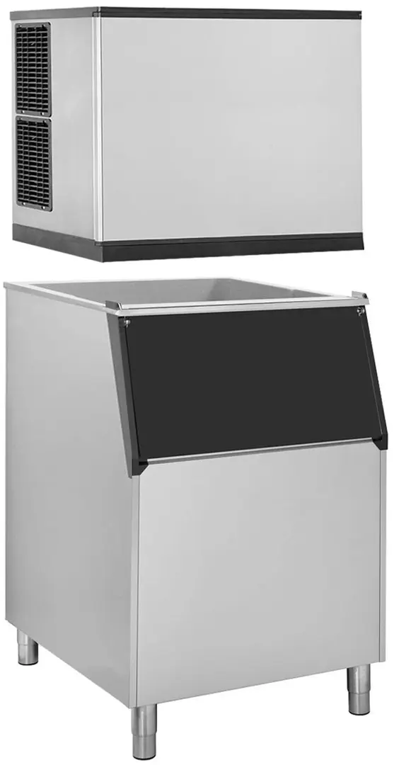 Льдогенератор GGM Gastro EWI212VH#EVI350 (Inox/Black)