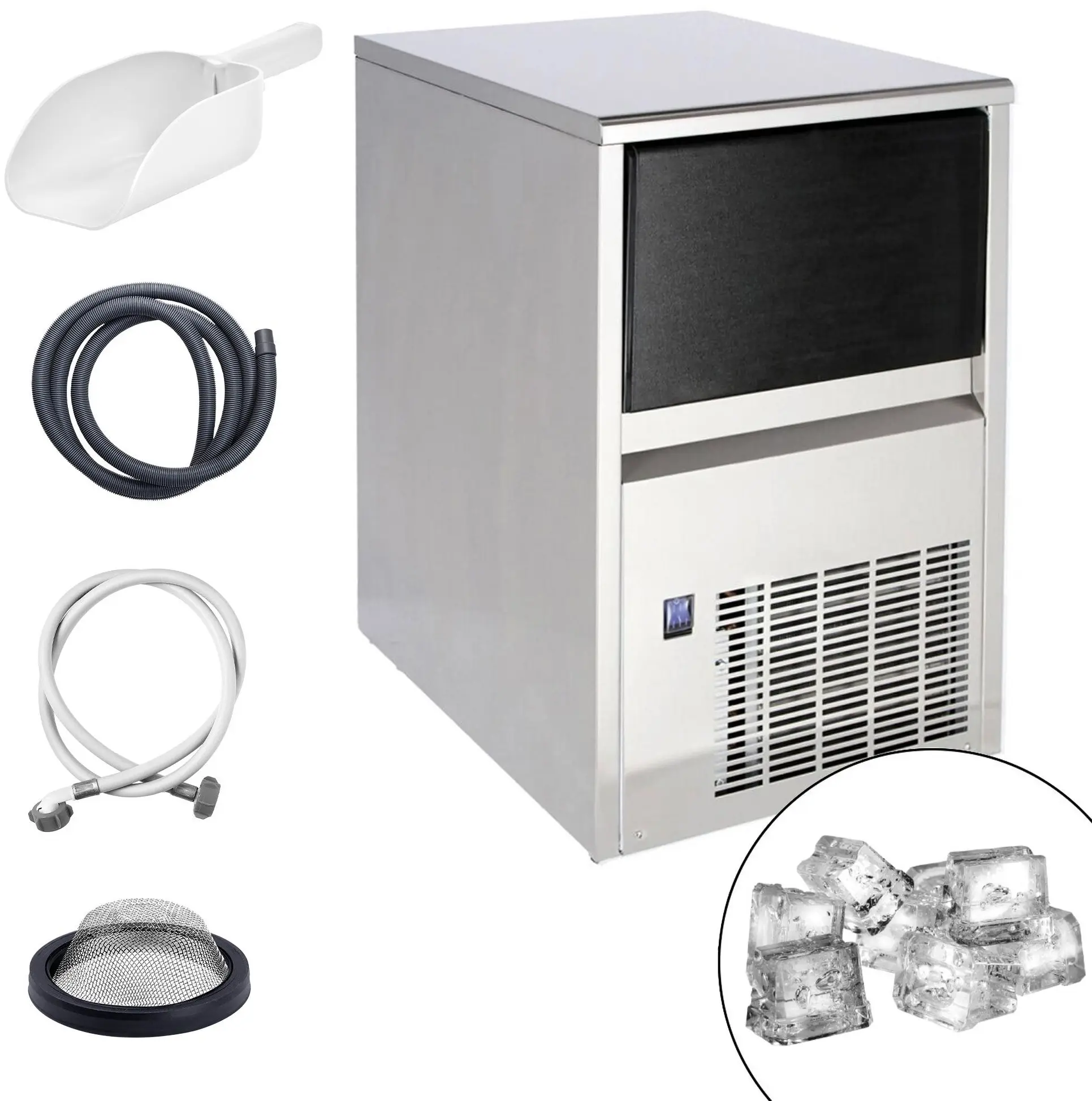 Generator de gheata GGM Gastro EWI22N (Inox/Black) - 3