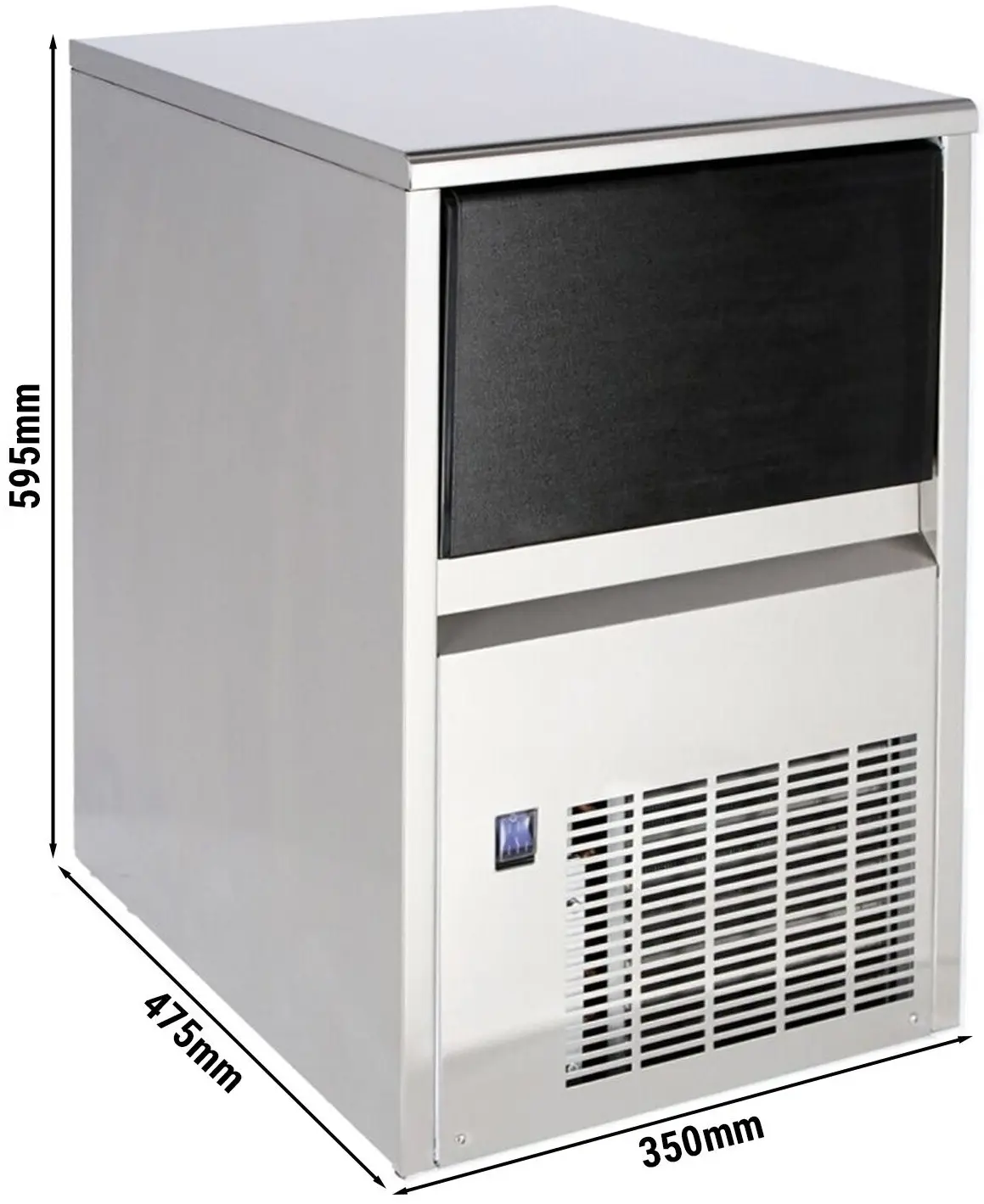 Generator de gheata GGM Gastro EWI22N (Inox/Black) - 5