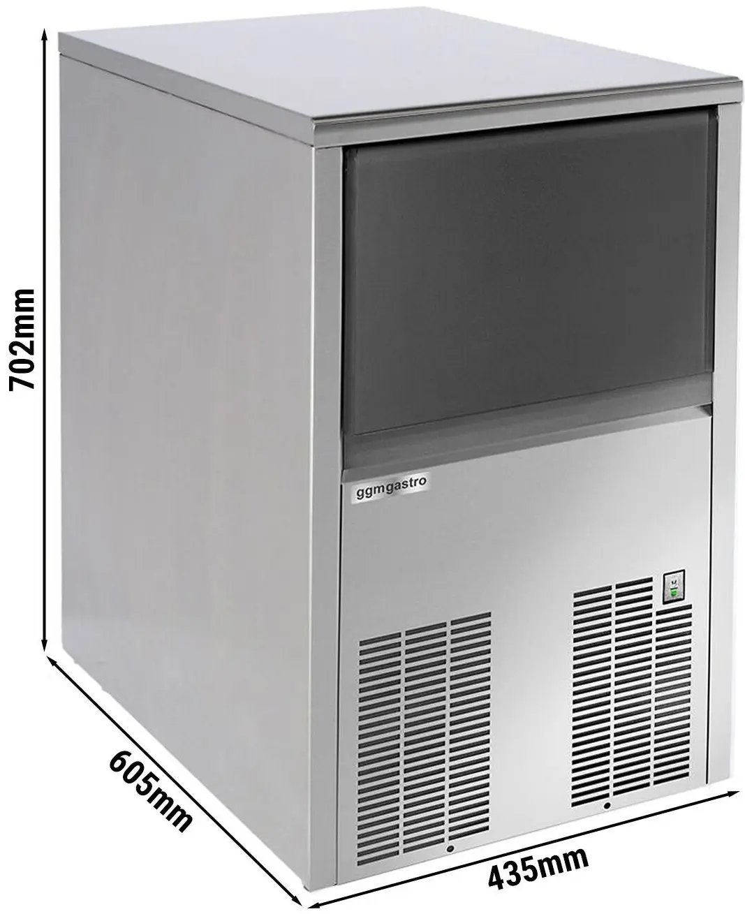 Льдогенератор GGM Gastro EWI33N (Inox) - 5