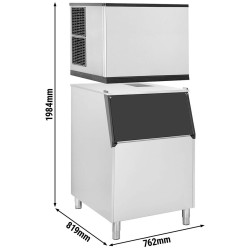 Льдогенератор GGM Gastro EWI403VHN#EVI200 (Inox/Black) Thumb