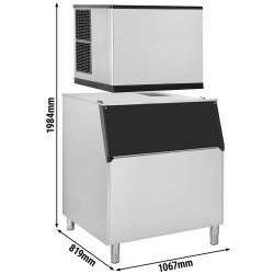 Льдогенератор GGM Gastro EWI403VHN#EVI350 (Inox/Black) Thumb