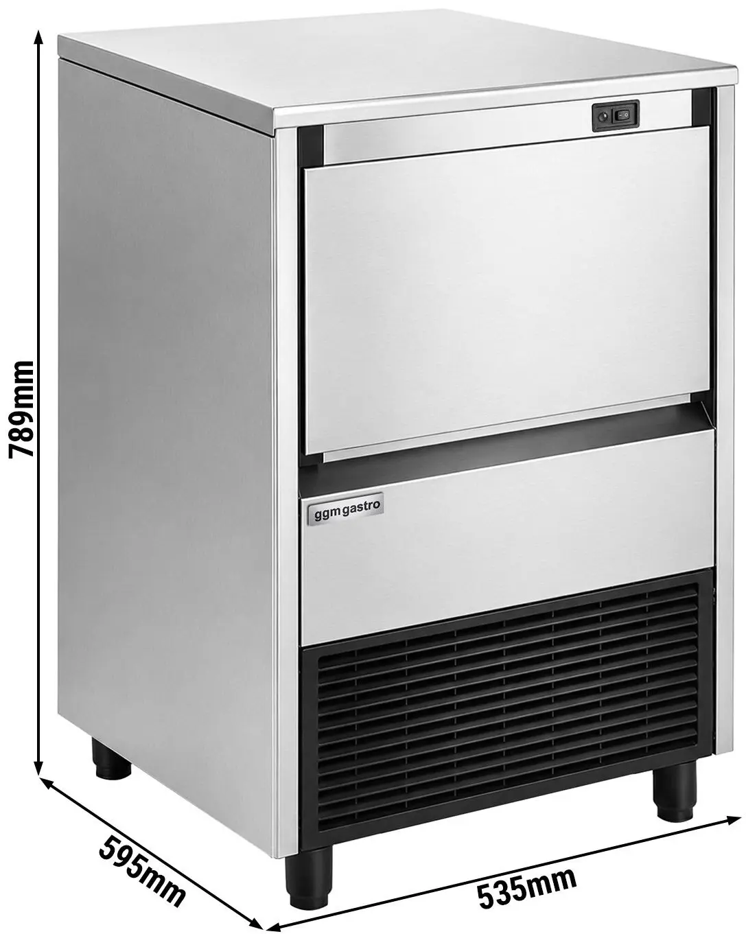 Generator de gheata GGM Gastro EWI58VHN (Inox) - 6