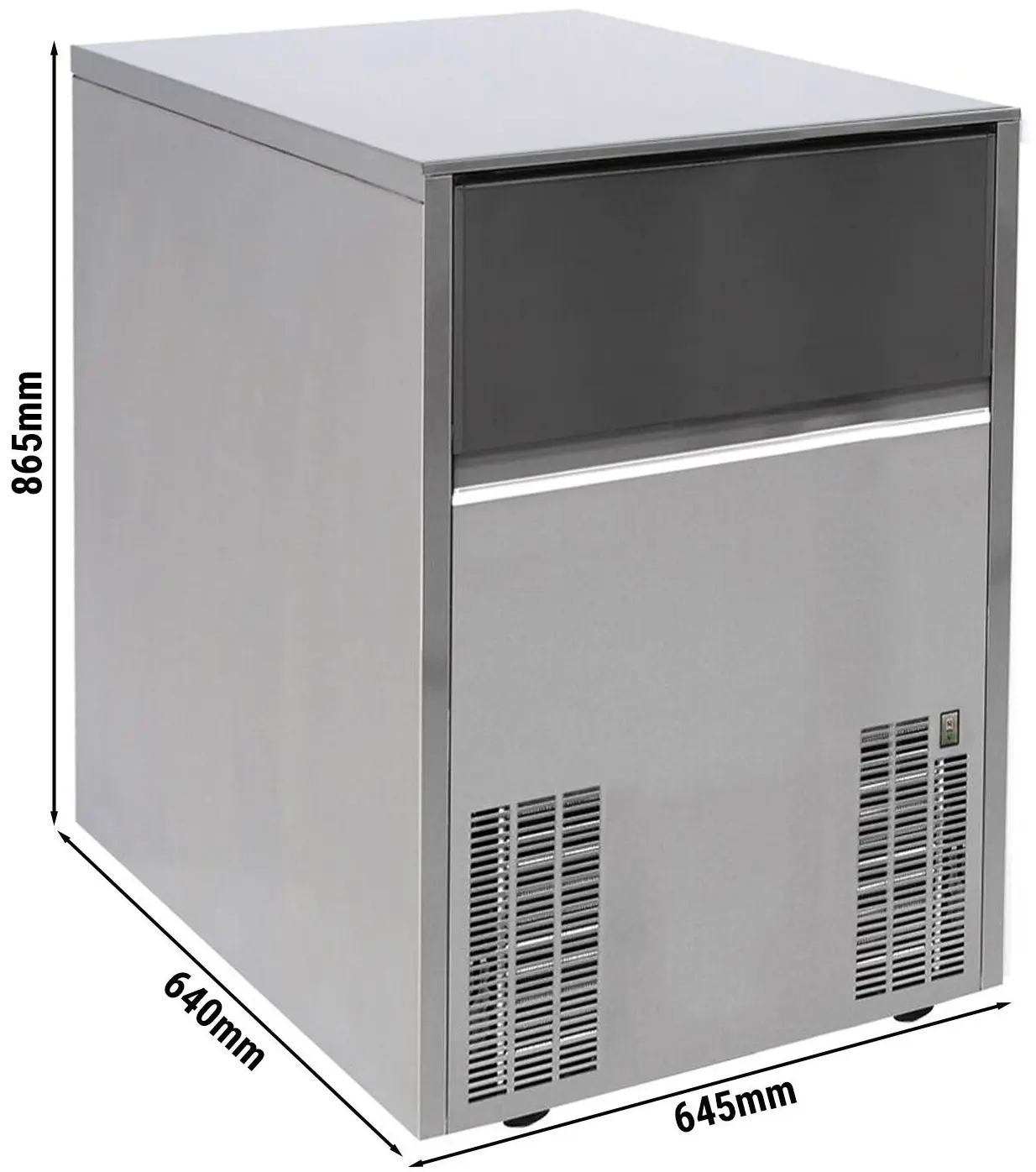 Льдогенератор GGM Gastro EWI75N (Inox) - 4