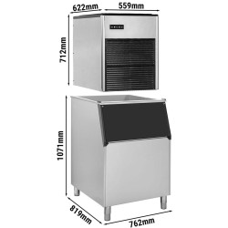 Generator de gheata GGM Gastro EWMI335#EVI200F (Inox/Black) Thumb