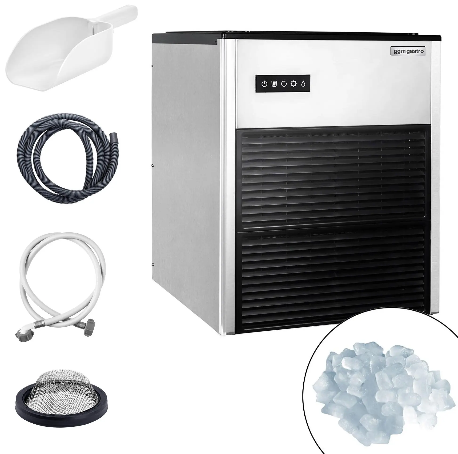 Льдогенератор GGM Gastro EWMI335 (Inox/Black) - 3