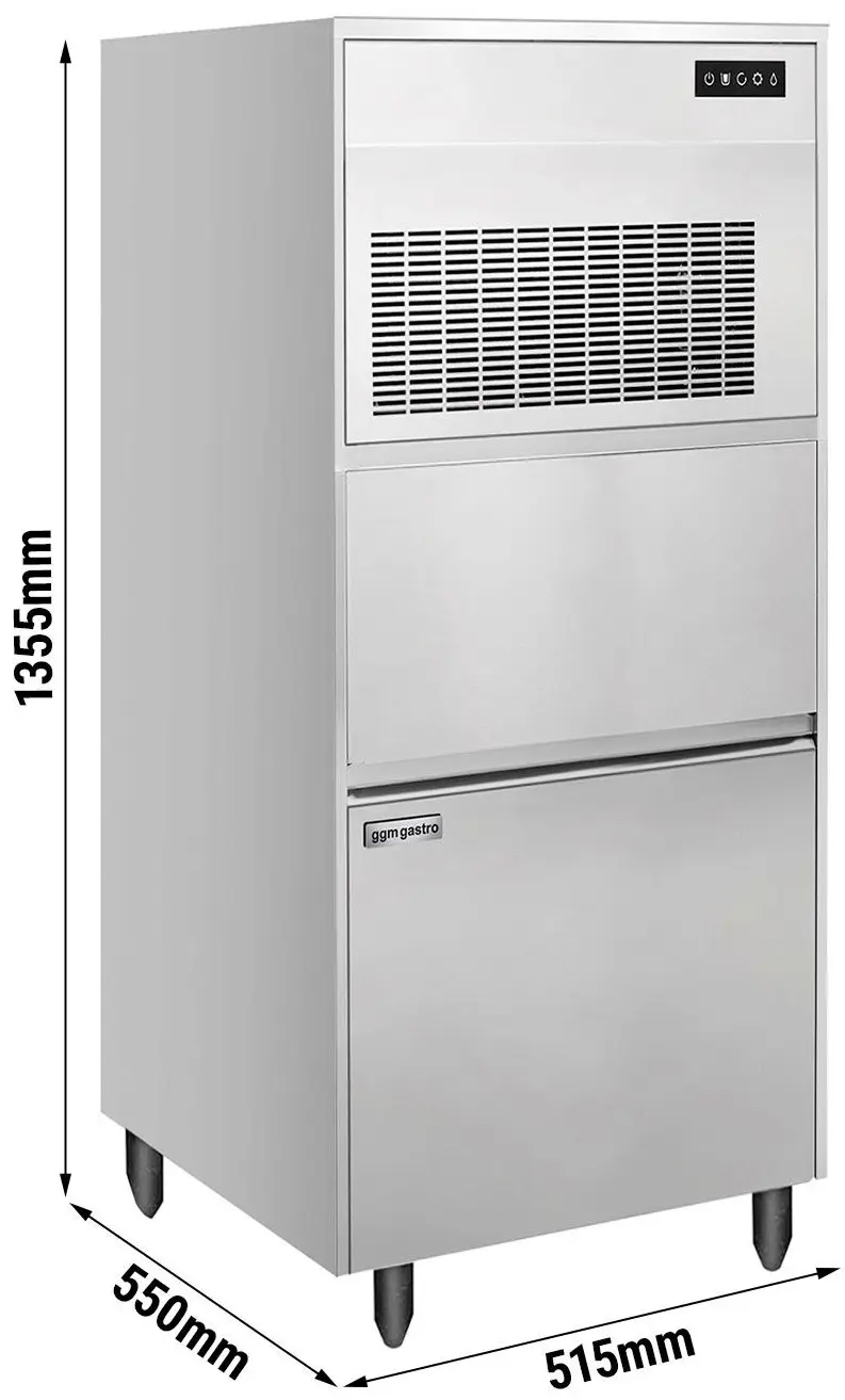 Льдогенератор GGM Gastro FEI135N (Inox) - 4