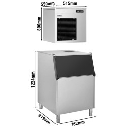 Generator de gheata GGM Gastro FEI220N#EVI200F (Inox/Black) Thumb
