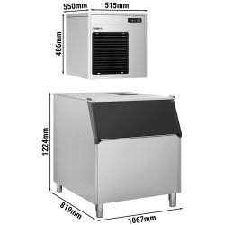 Generator de gheata GGM Gastro FEI220N#EVI350F (Inox/Black) Thumb