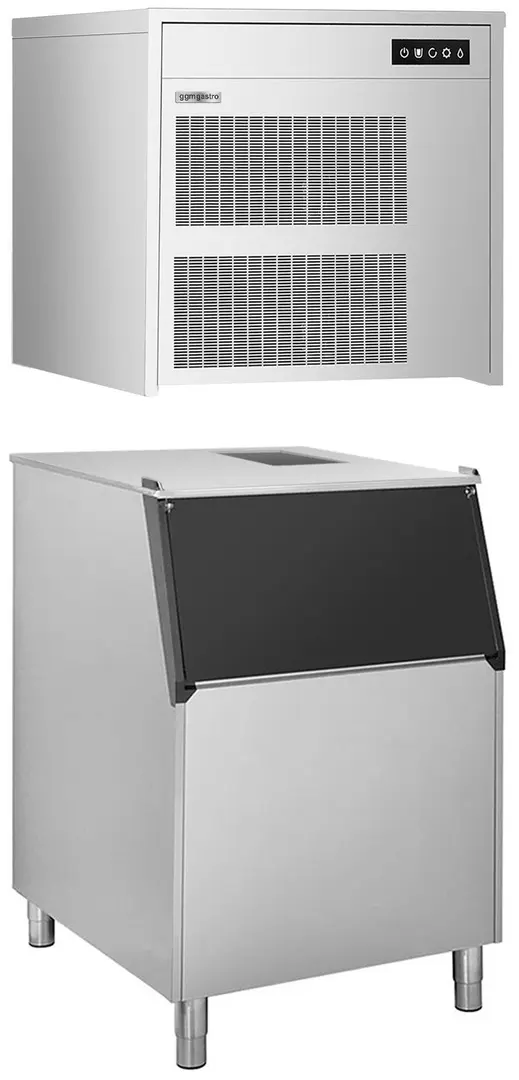 Generator de gheata GGM Gastro FEI390#EVI200F (Inox/Black)
