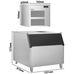 Generator de gheata GGM Gastro FEI390#EVI500F (Inox/Black) Thumb
