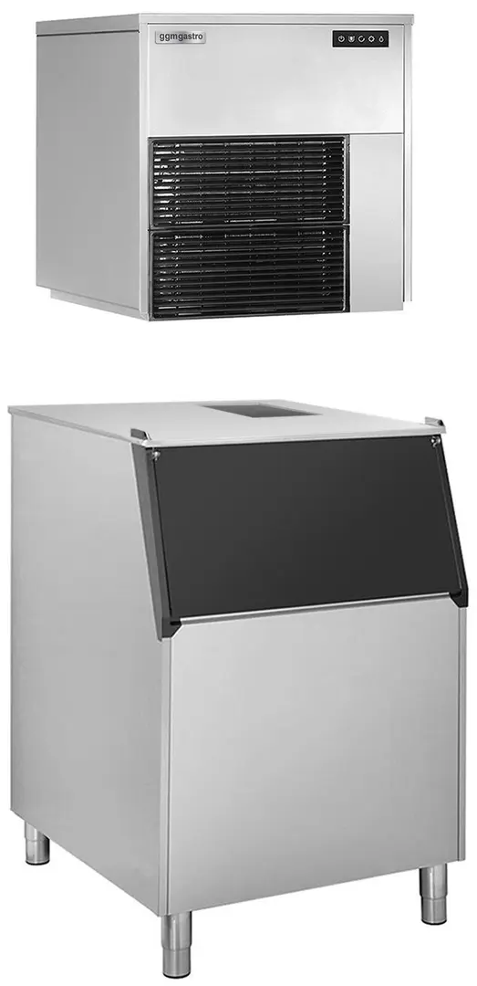 Льдогенератор GGM Gastro FEI565#EVI200F (Inox/Black)