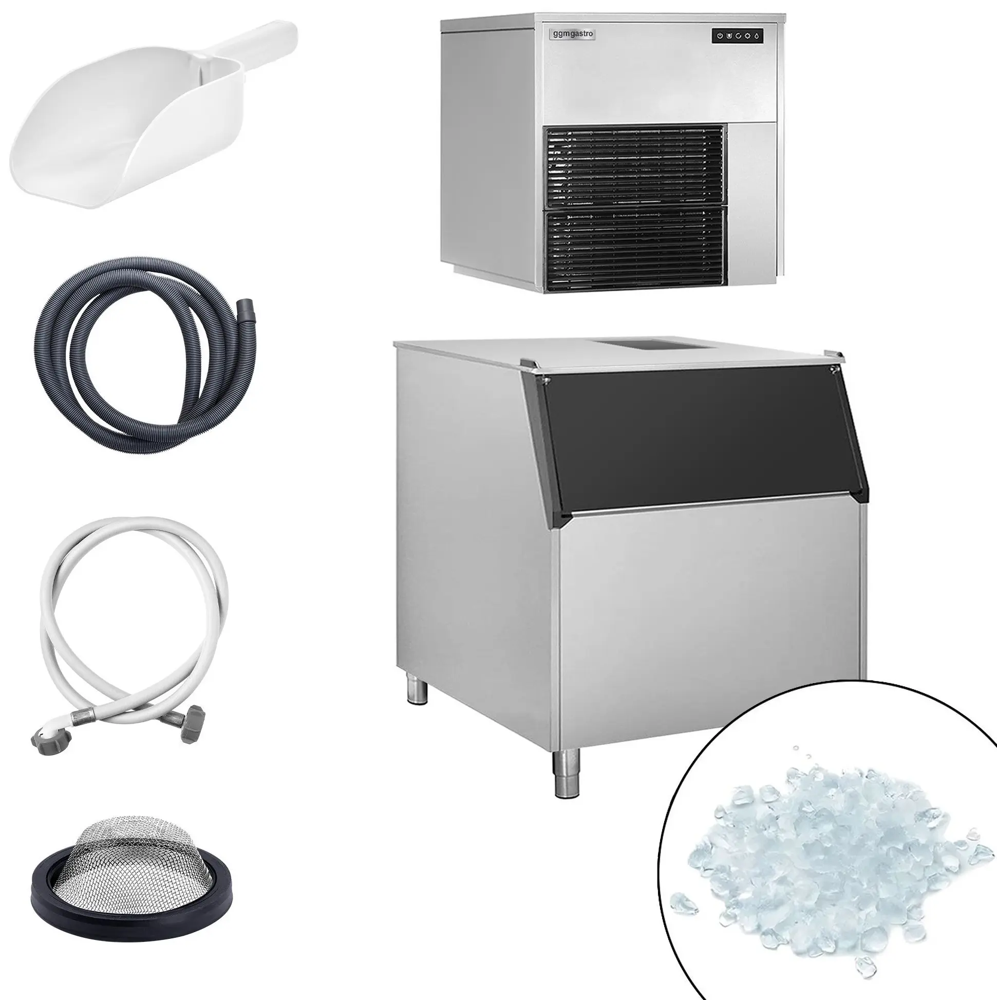 Generator de gheata GGM Gastro FEI565#EVI350F (Inox/Black) - 6