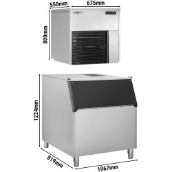Generator de gheata GGM Gastro FEI565#EVI350F (Inox/Black) Thumb
