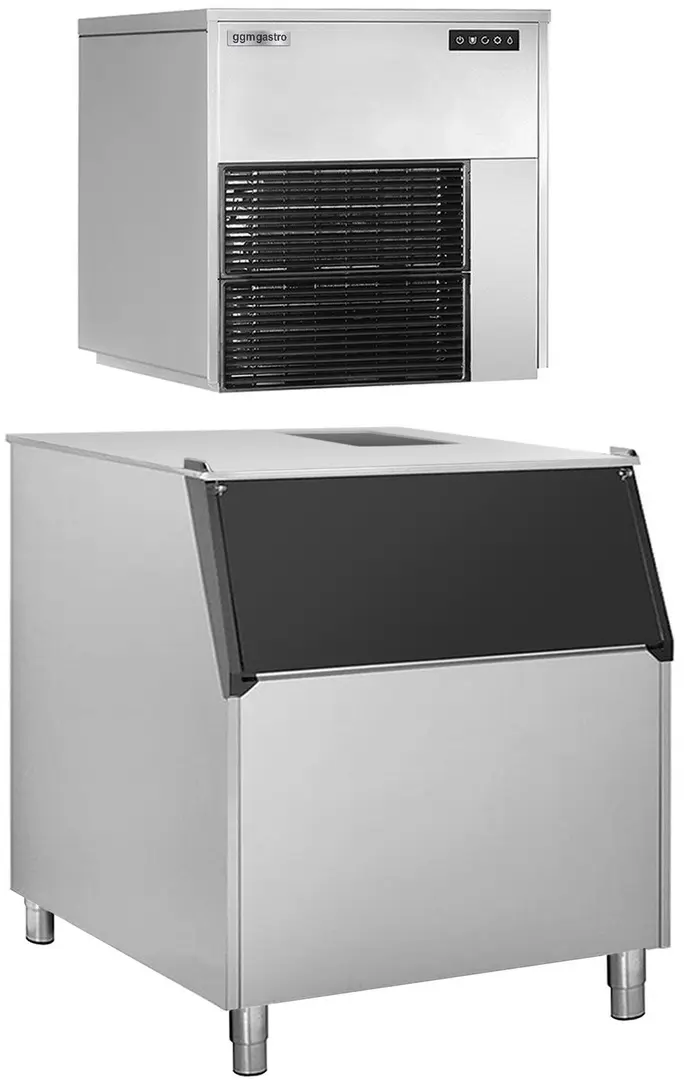 Generator de gheata GGM Gastro FEI565#EVI350F (Inox/Black)