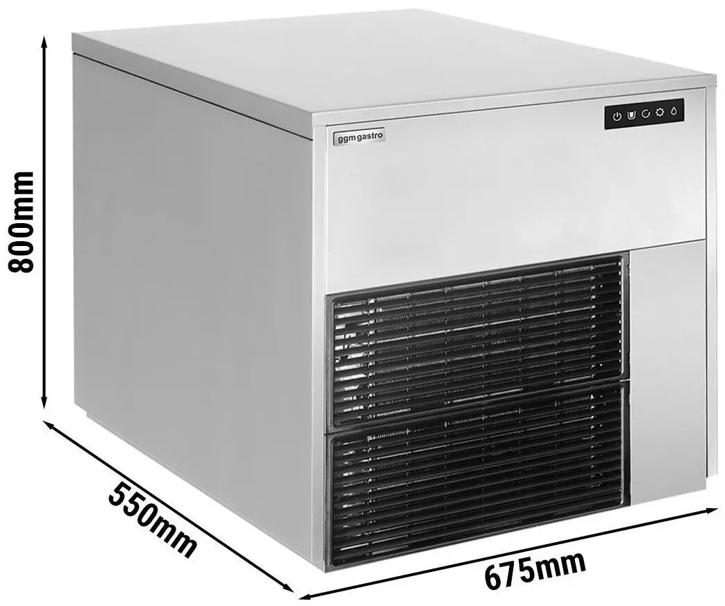 Льдогенератор GGM Gastro FEI565 (Inox) - 5