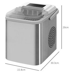 Generator de gheata Homcom 800-184V90WT (Silver) Thumb