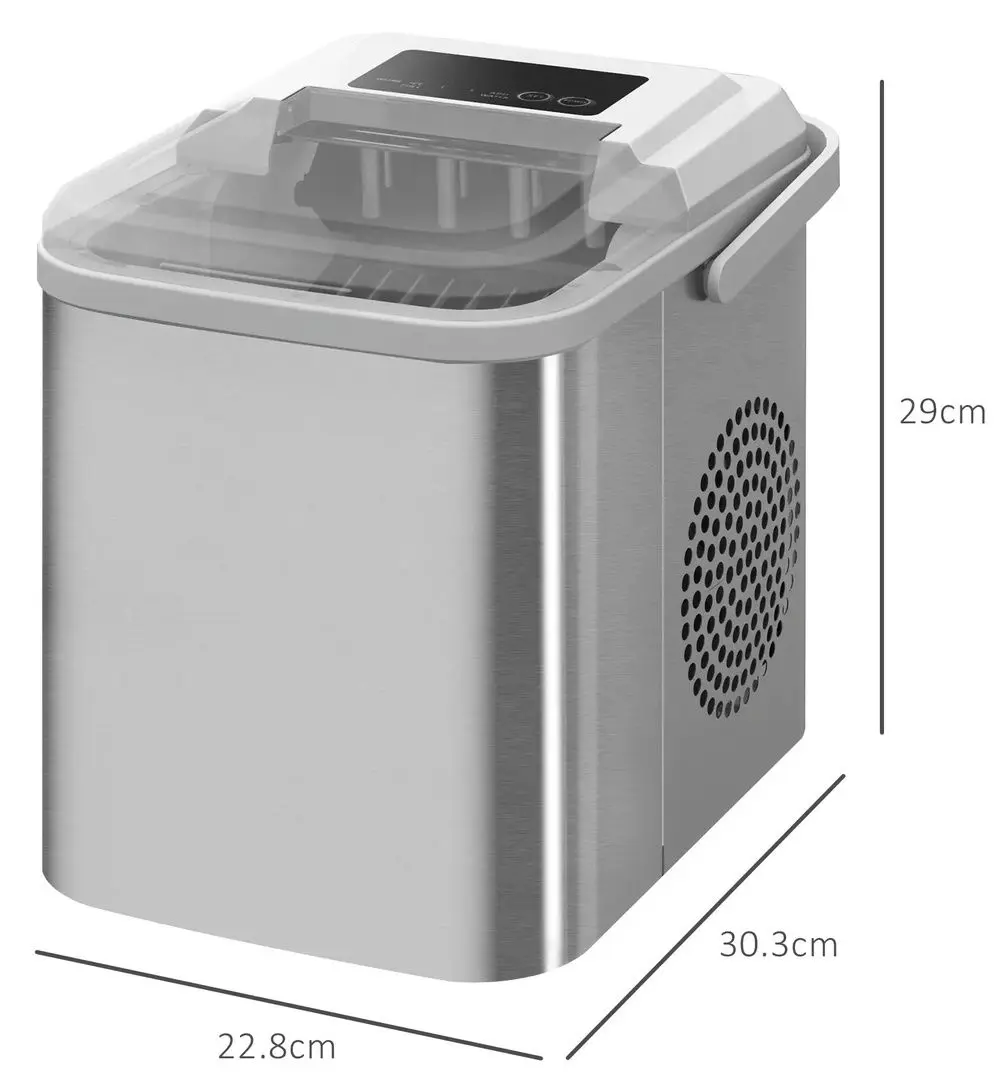 Generator de gheata Homcom 800-184V90WT (Silver)