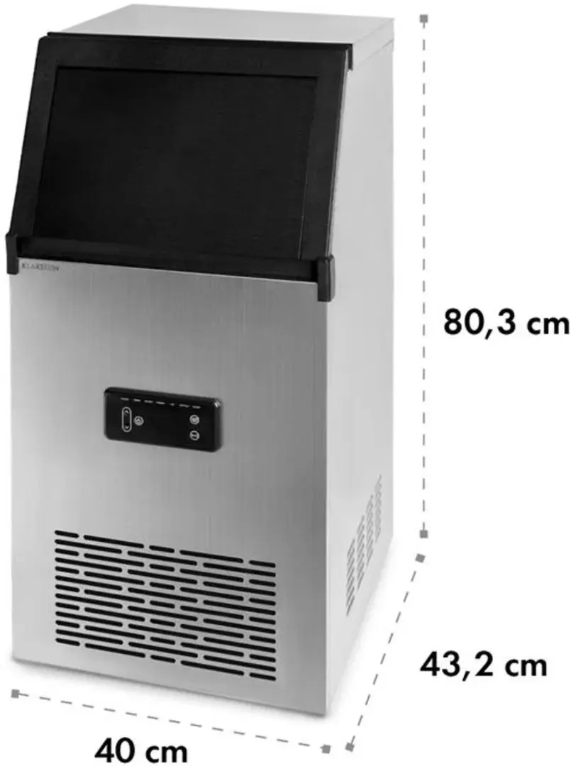 Generator de gheata Klarstein Glacial XL (Inox/Black)