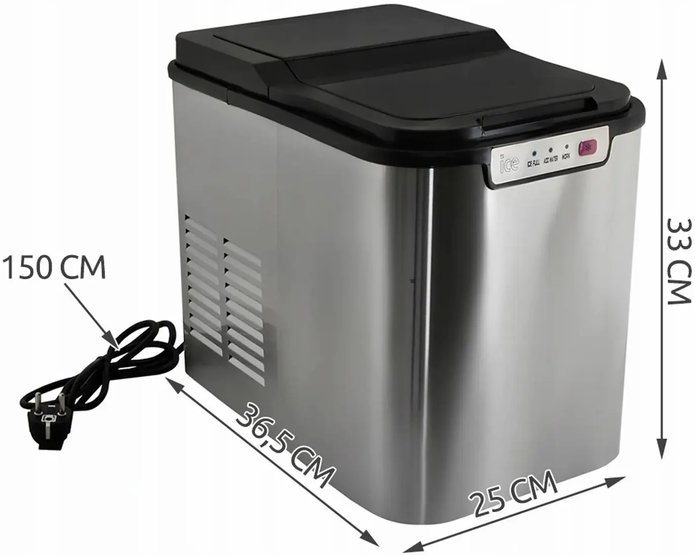 Generator de gheata Malatec 5537 (Silver/Black)