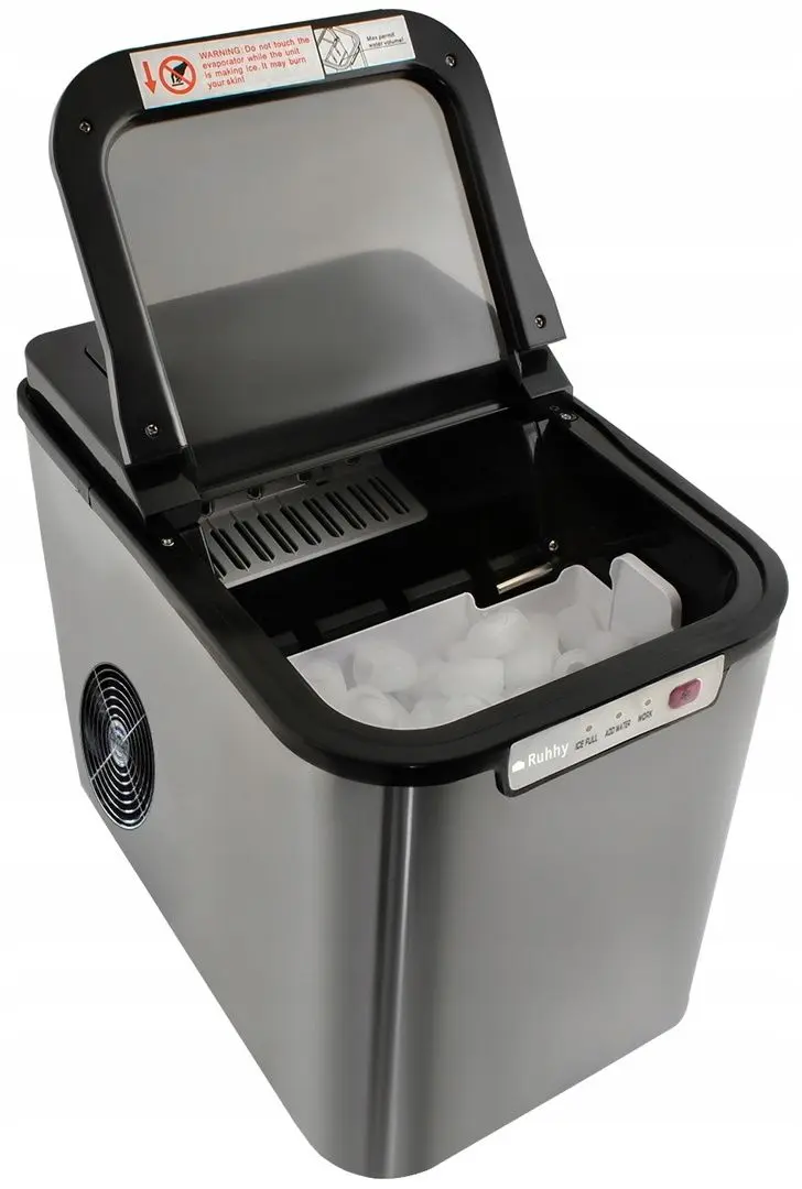 Generator de gheata Ruhhy K5537 (Inox/Black)