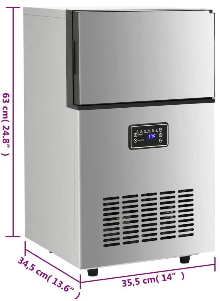 Generator de gheata VidaXL 153682 (Grey)