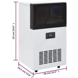 Generator de gheata VidaXL 50759 (White) Thumb