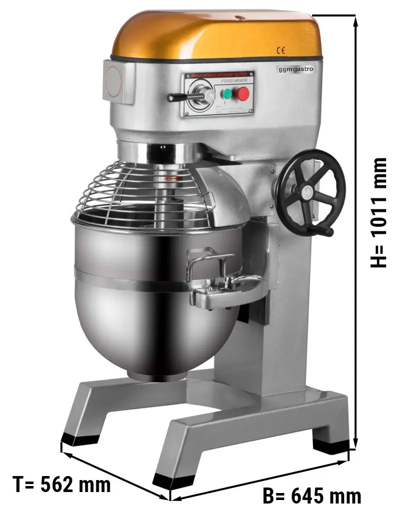 Миксер планетарный GGM Gastro PLRM40H (Grey/Orange) - 6