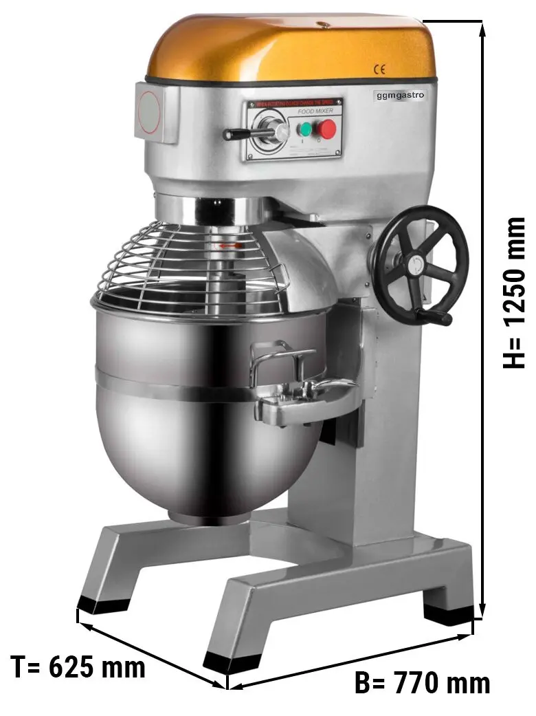 Миксер планетарный GGM Gastro PLRM60H (Grey/Orange) - 6