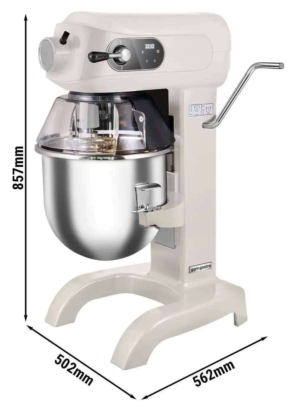 Миксер планетарный GGM Gastro PRMF20-H (White) - 10