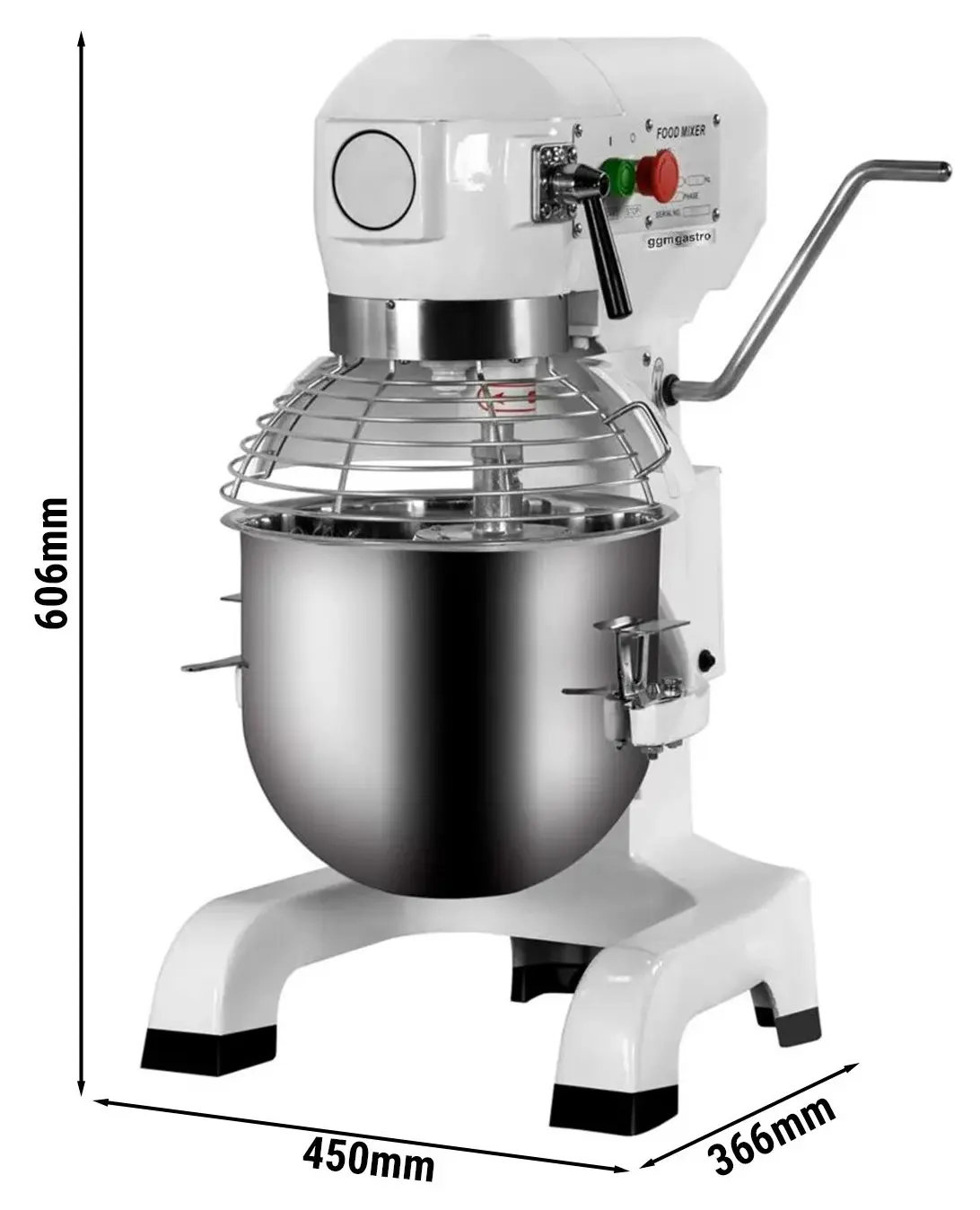 Mixer planetar GGM Gastro PRMH10 (White) - 4