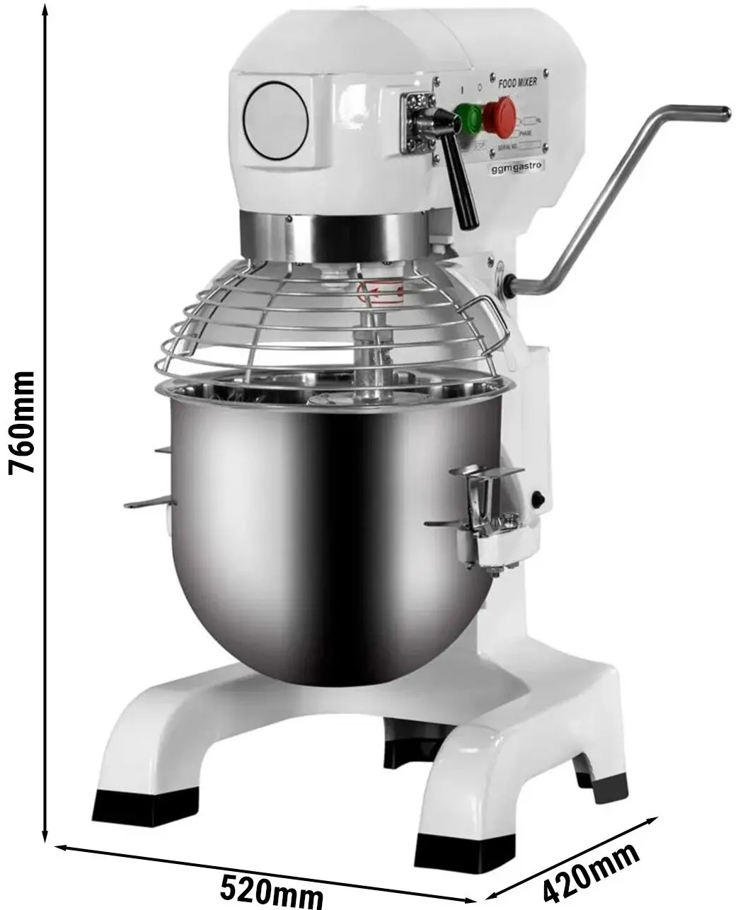 Mixer planetar GGM Gastro PRMH20 (White) - 3