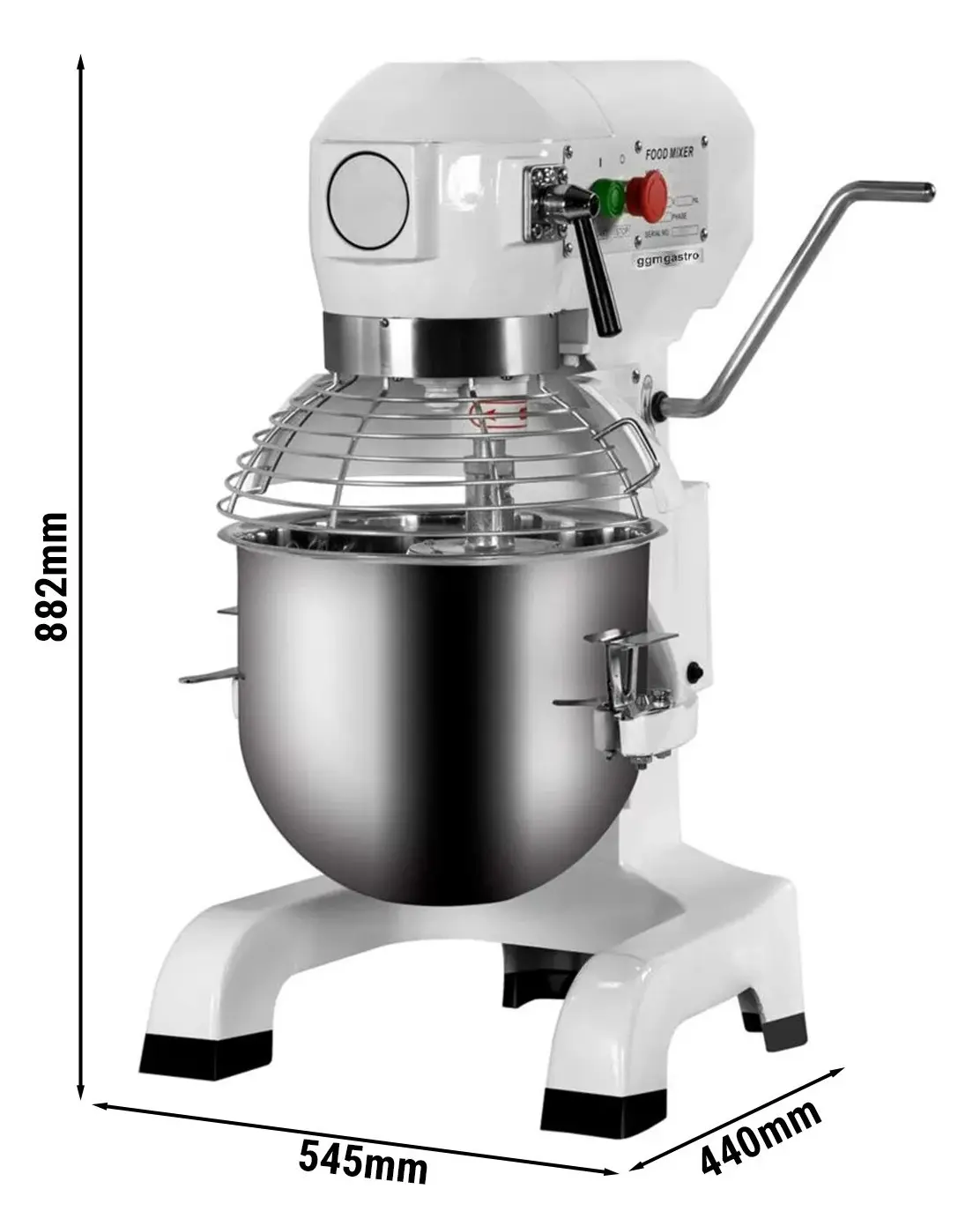 Миксер планетарный GGM Gastro PRMH30 (White) - 4