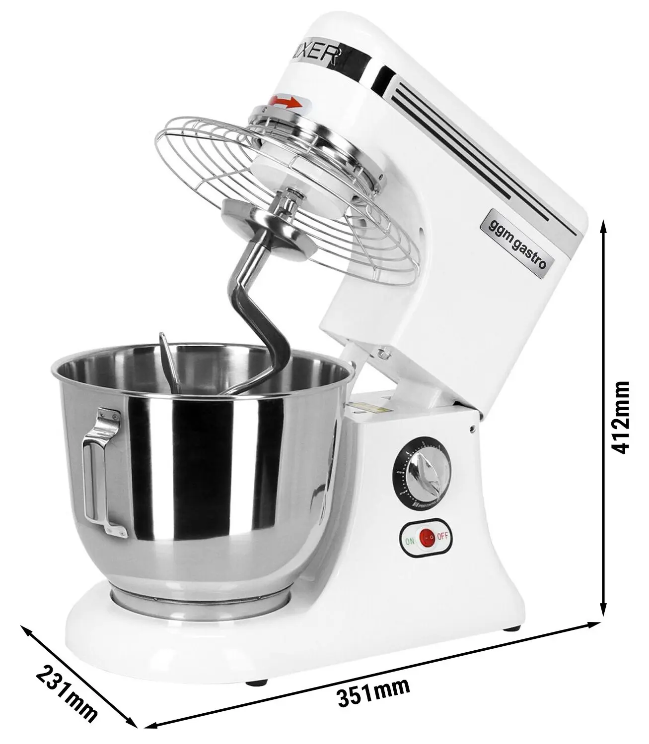 Миксер планетарный GGM Gastro PRMTH5 (White) - 7