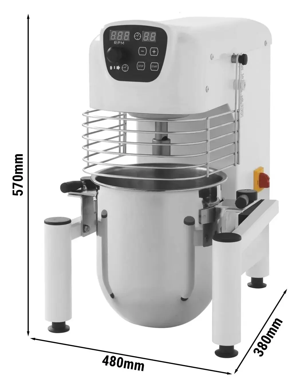 Mixer planetar GGM Gastro PRMZ10 (White) - 4
