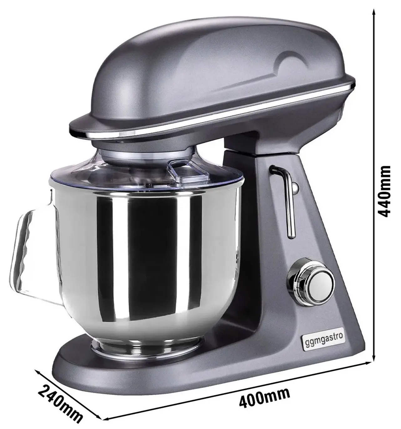 Миксер планетарный GGM Gastro RMF7B-G2 (Grey) - 5