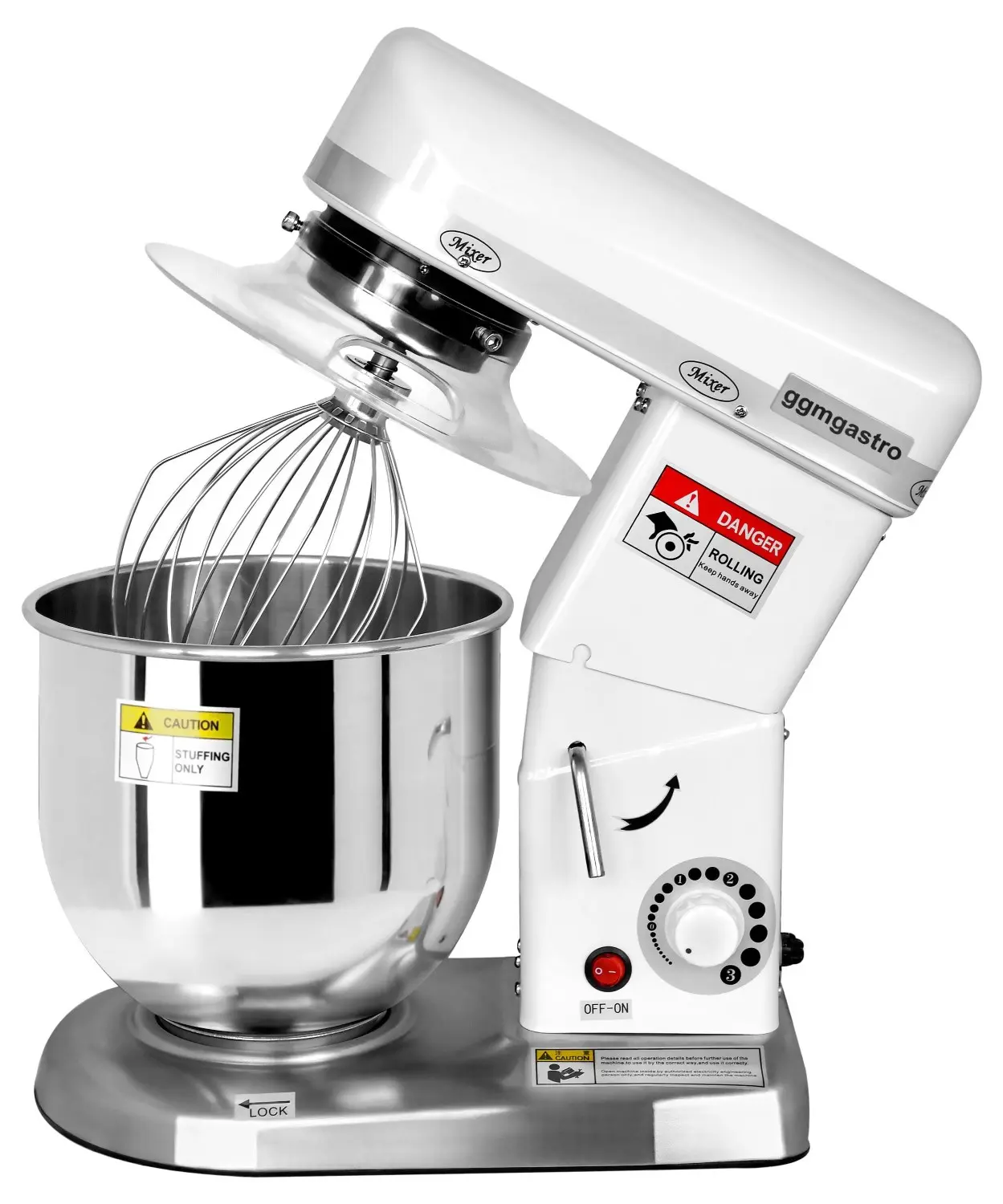 Миксер планетарный GGM Gastro RMS7 (White) - 4