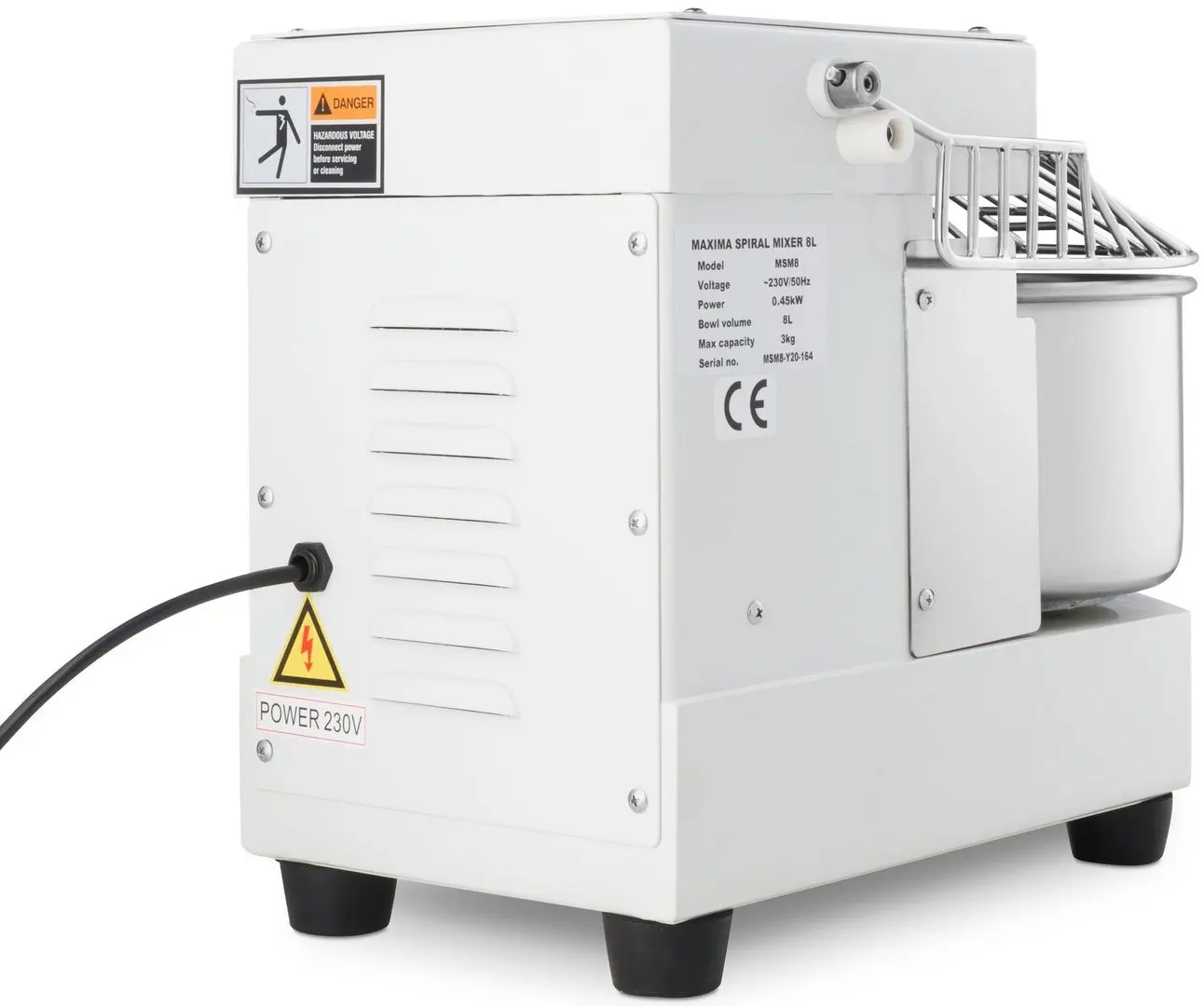 Тестомес Maxima 09361008 (White/Inox)