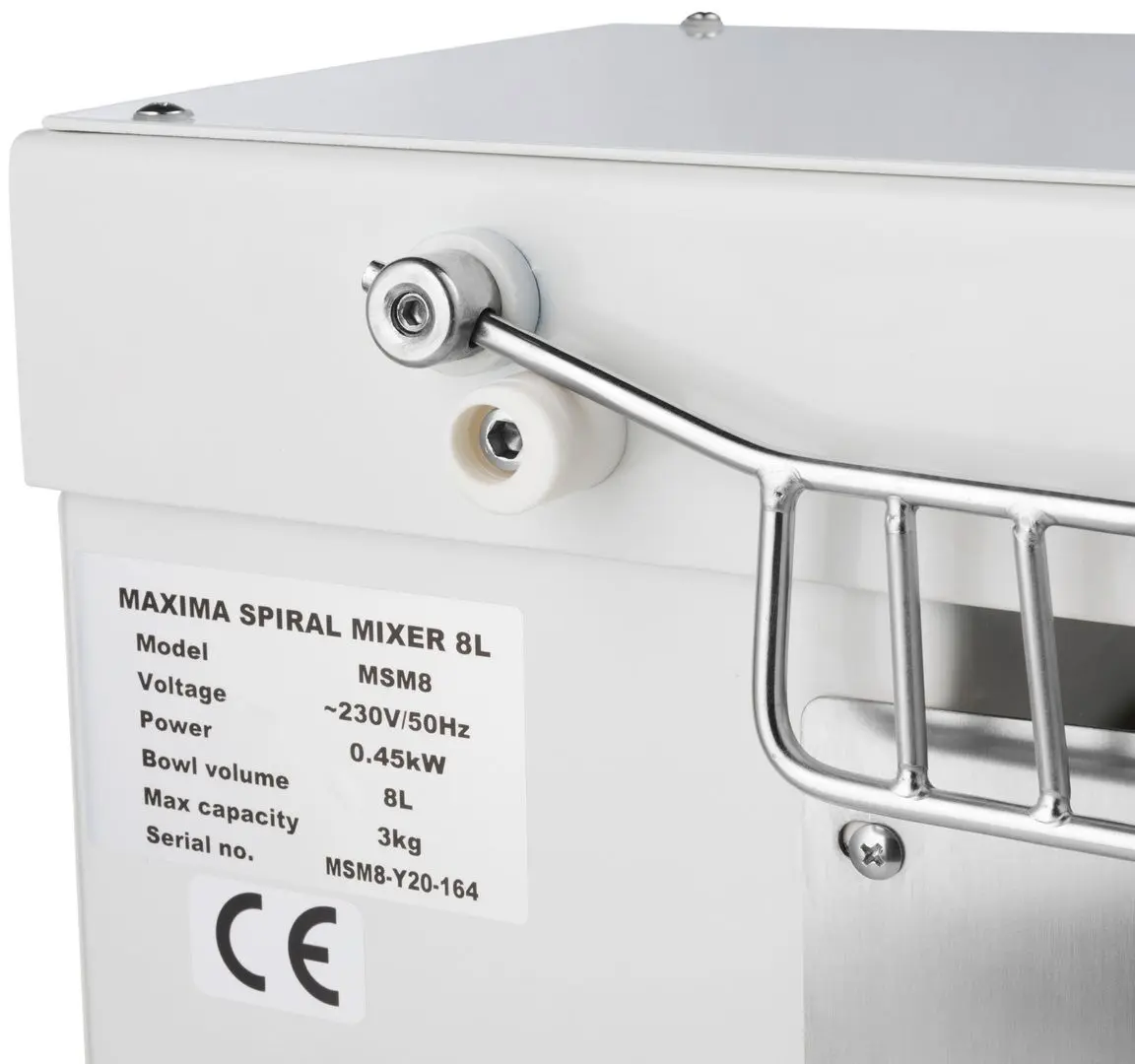 Тестомес Maxima 09361008 (White/Inox)