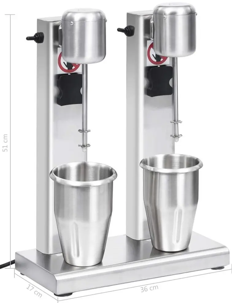 Mixer de băuturi VidaXL 51086 (Inox)