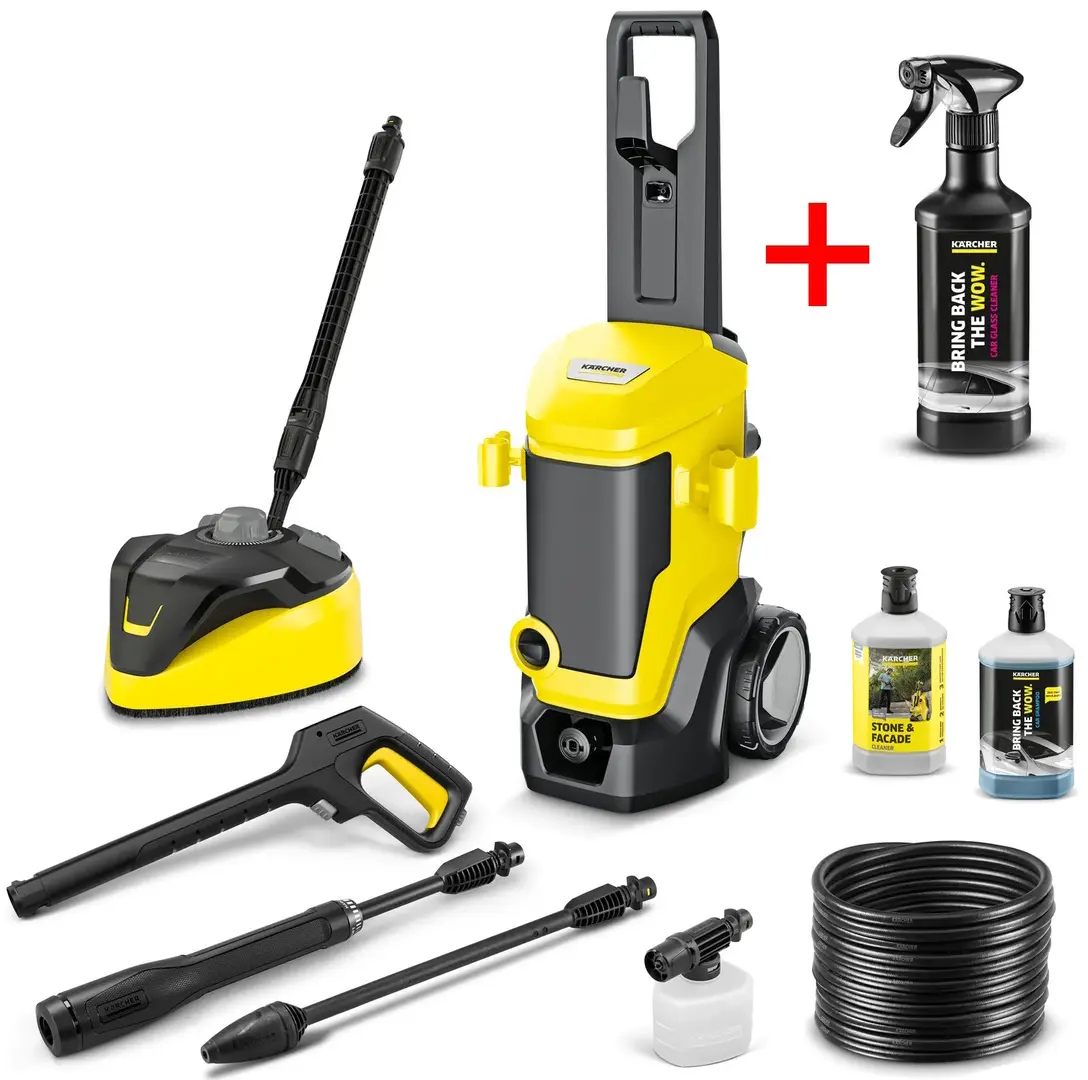 Aparat de spalat cu presiune Karcher K 7 WCM FJ Home 1.317-403.0 + soluție pentru geamuri auto 500ml (Yellow/Black)