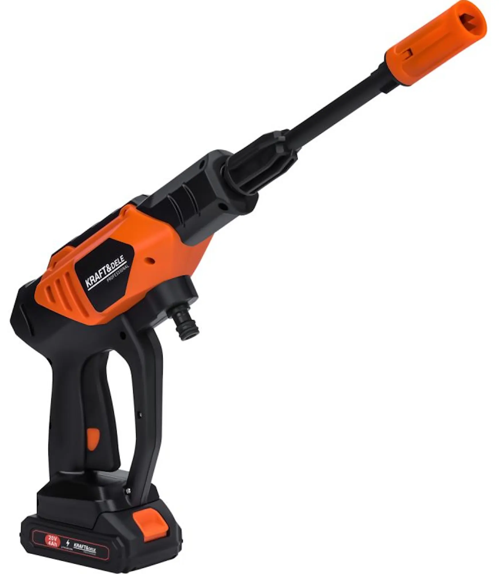 Aparat de spalat cu presiune cu acumulator Kraft&Dele WDS2250 (Black/Orange)